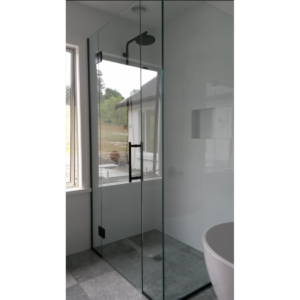 Shower Box - Stream Series 2 Sides Swing Door (870x870x1950mm) - Black, Frameless Shower - NZ DEPOT