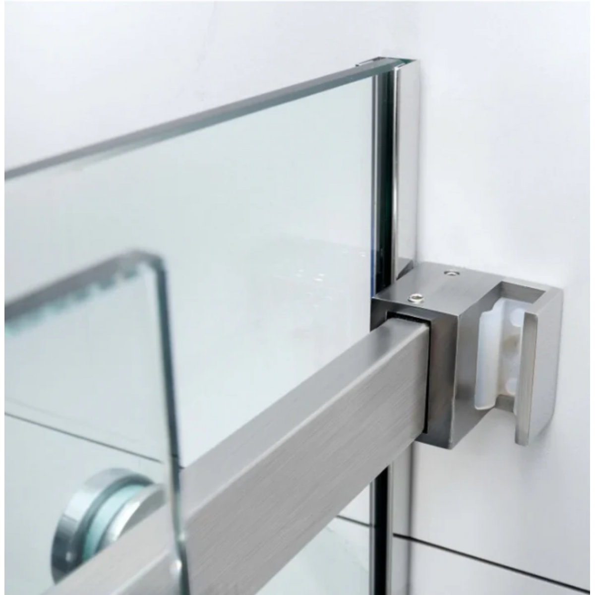 Shower Glass Rock Series Sliding Door Rcm1600 Brushed Nickel Frame Rcm1600A Bn Frameless Shower Nz Depot 2 - Nz Depot