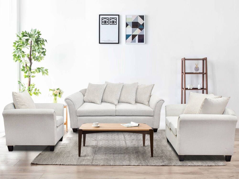 T Ds Nz Made Chika Sofa 3+2+1 Kido Marble ( Zest )