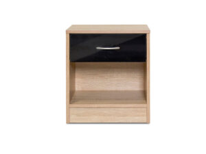 Bardalona Bedside Table Black Pr8891 Bedside Table Nz Depot - Nz Depot