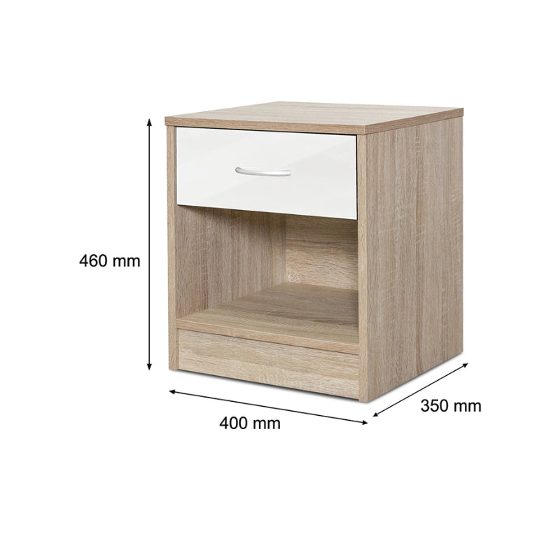 Bardalona Bedside Table White Pr8894 Bedside Table Nz Depot 4 - Nz Depot