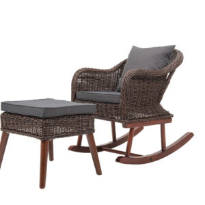 Cannes Rocking Chair with Foot Stool