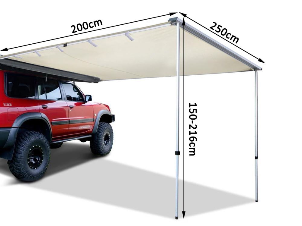 Car Awning Pull Out Retractable Tent 2.5X2M PR1657 Car Awnings NZ DEPOT 10