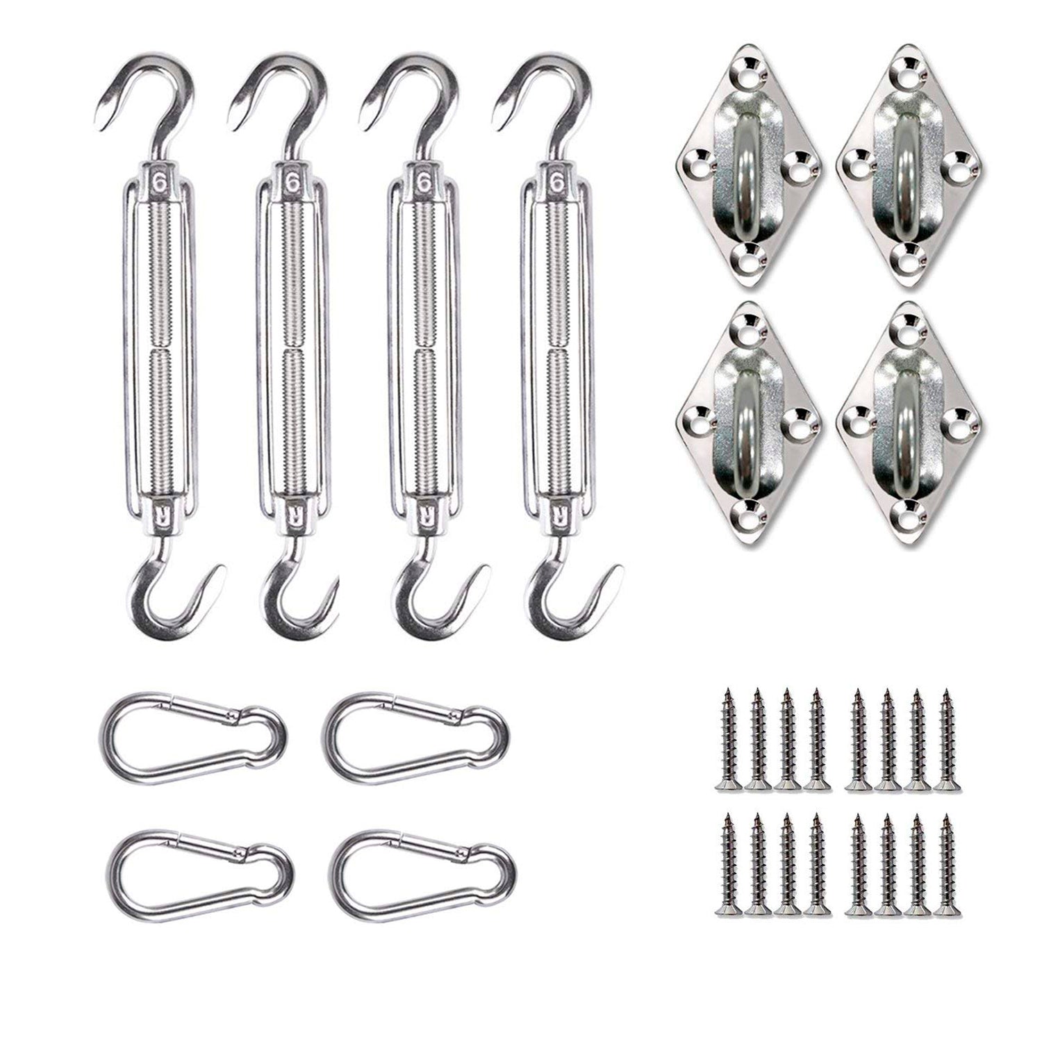 Ds Bs 12Pcs Sun Shade Sail Hardware Kit Pr9616 Shade Sails Nz Depot 7 - Nz Depot