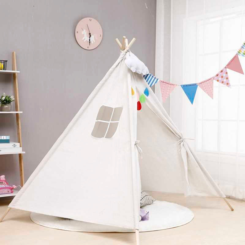 Ds Bs Kids Natural Cotton Teepee Play Tent Pr9667 Tents Nz Depot 3 - Nz Depot