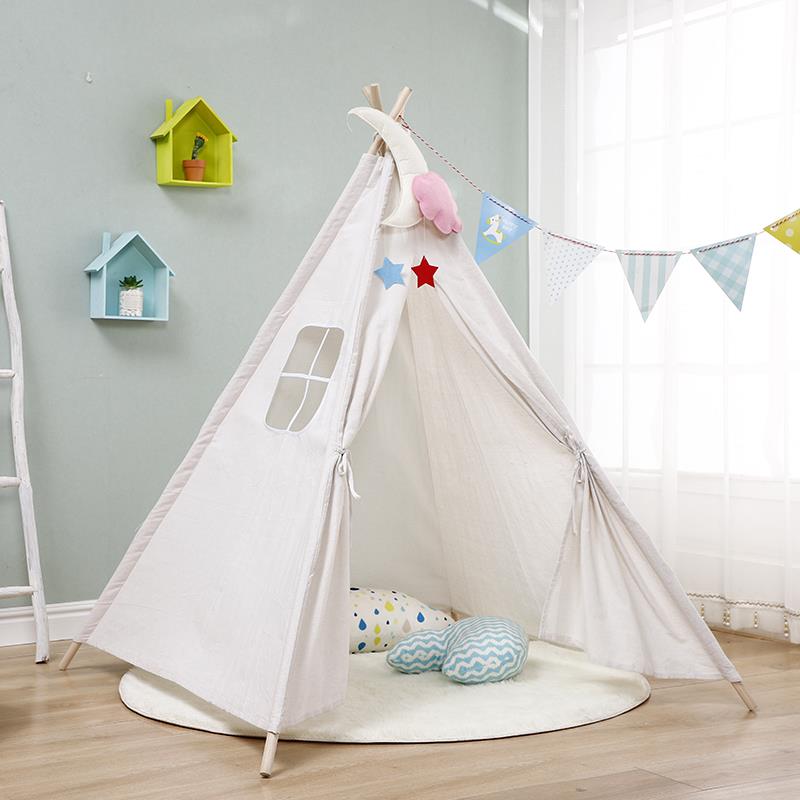 Ds Bs Kids Natural Cotton Teepee Play Tent Pr9667 Tents Nz Depot 4 - Nz Depot