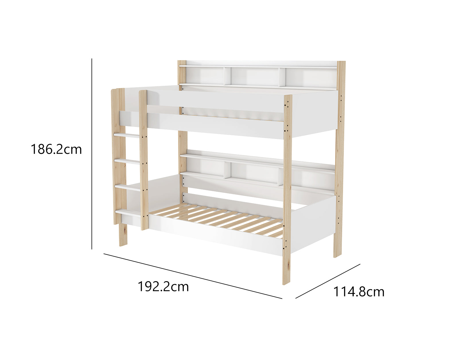 Ds Gilly Bunk Bed White Natural Pr71832 Bunk Beds Nz Depot 3 - Nz Depot