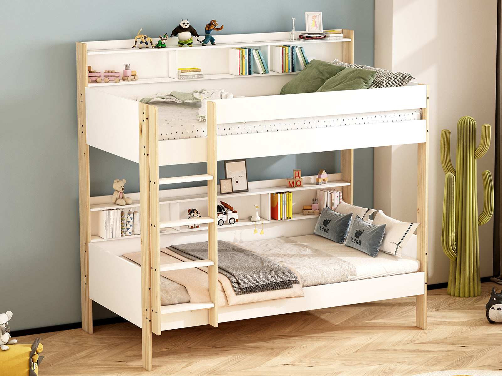 Ds Gilly Bunk Bed White Natural Pr71832 Bunk Beds Nz Depot 5 - Nz Depot