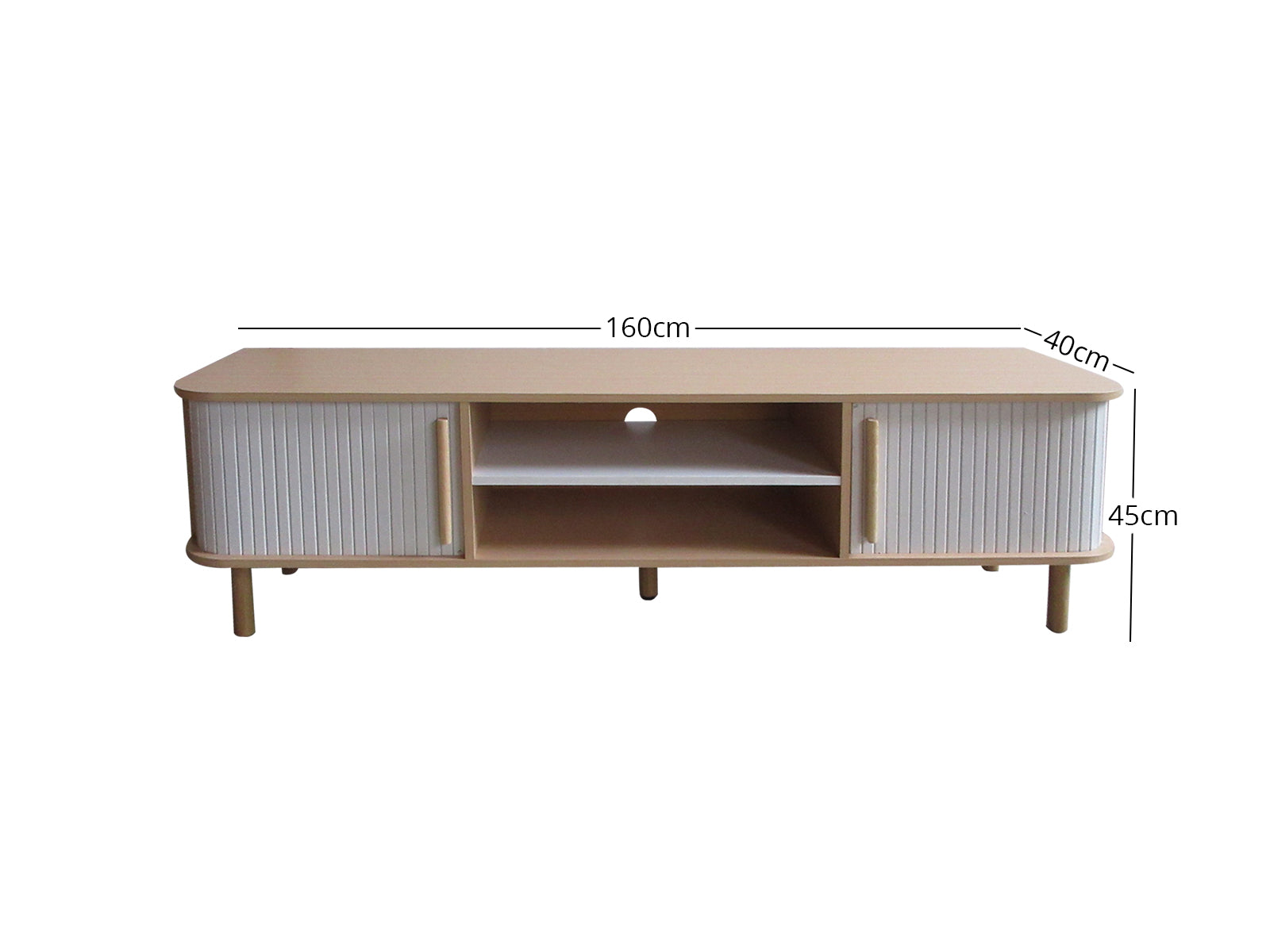 DS Marama Tambour TV Stand 1.6M PR65924 Entertainment Units NZ DEPOT 3