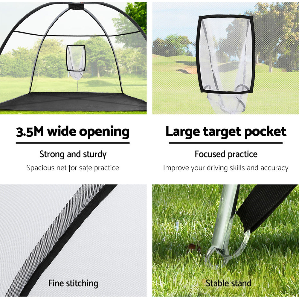 Ds Na 3.5M Golf Practice Net Portable Training Aid Driving Target Mat Soccer Pr12910 Soccer Nz Depot 6 - Nz Depot