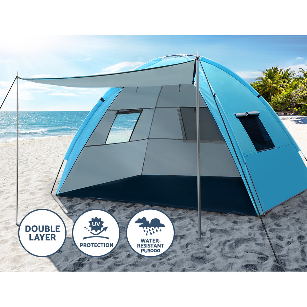 Ds Na Camping Tent Beach Tents Hiking Sun Shade Shelter Fishing 2 4 Person Pr12841 Tents Nz Depot 4 - Nz Depot