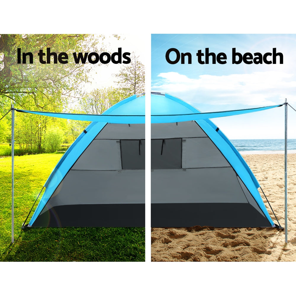 Ds Na Camping Tent Beach Tents Hiking Sun Shade Shelter Fishing 2 4 Person Pr12841 Tents Nz Depot 5 - Nz Depot