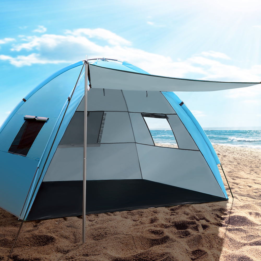 Ds Na Camping Tent Beach Tents Hiking Sun Shade Shelter Fishing 2 4 Person Pr12841 Tents Nz Depot 7 - Nz Depot