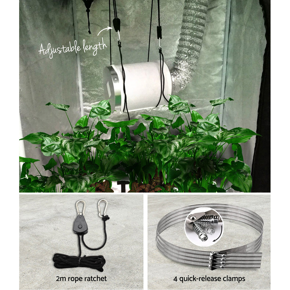 Ds Na Hydroponics Grow Tent Ventilation Kit Vent Fan Carbon Filter Duct 4 Inch Pr11293 Tents Nz Depot 5 - Nz Depot