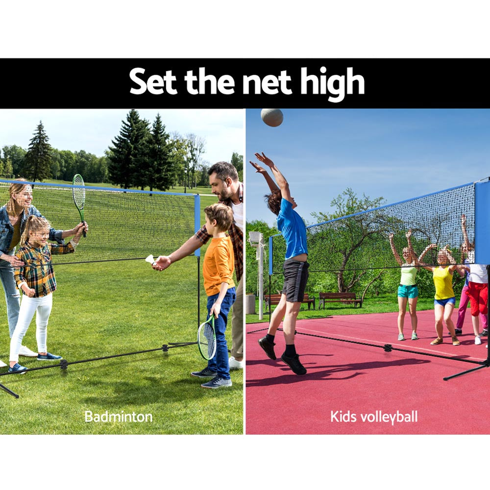 Ds Na Portable Sports Net Stand Badminton Volleyball Tennis Soccer 3M 3Ft Blue Pr11023 Soccer Nz Depot 4 - Nz Depot