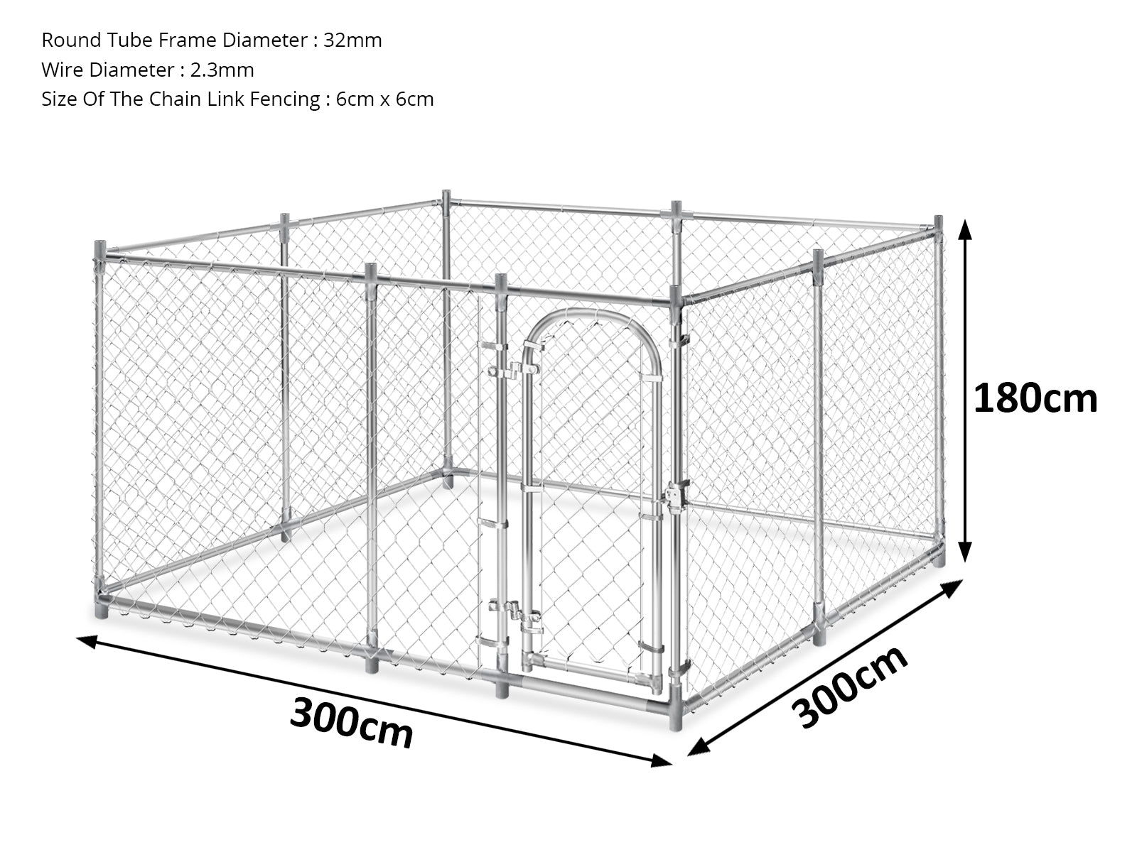 Dog Run B 3X3X1.8M Pr666376 1 Bedding Nz Depot 4 - Nz Depot