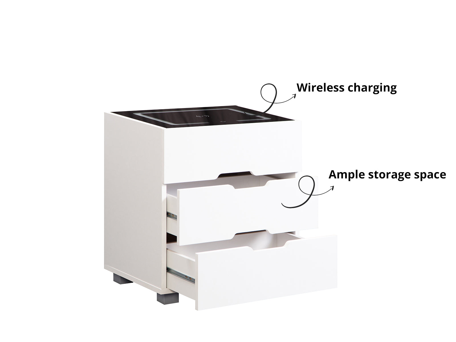 Fy Smart Bedside Table Pr12992 Bedside Table Nz Depot 3 - Nz Depot