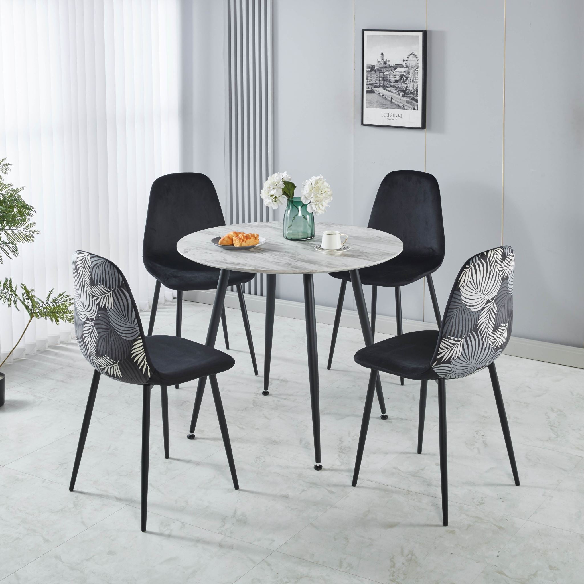 Fernando Dining Table MDF Top Round 90cm PR71815 Dining Tables NZ DEPOT 3