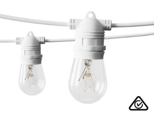 Fixed Socket Festoon Light S14 22M Tungsten White Pr65501 Festoon Lights Nz Depot - Nz Depot