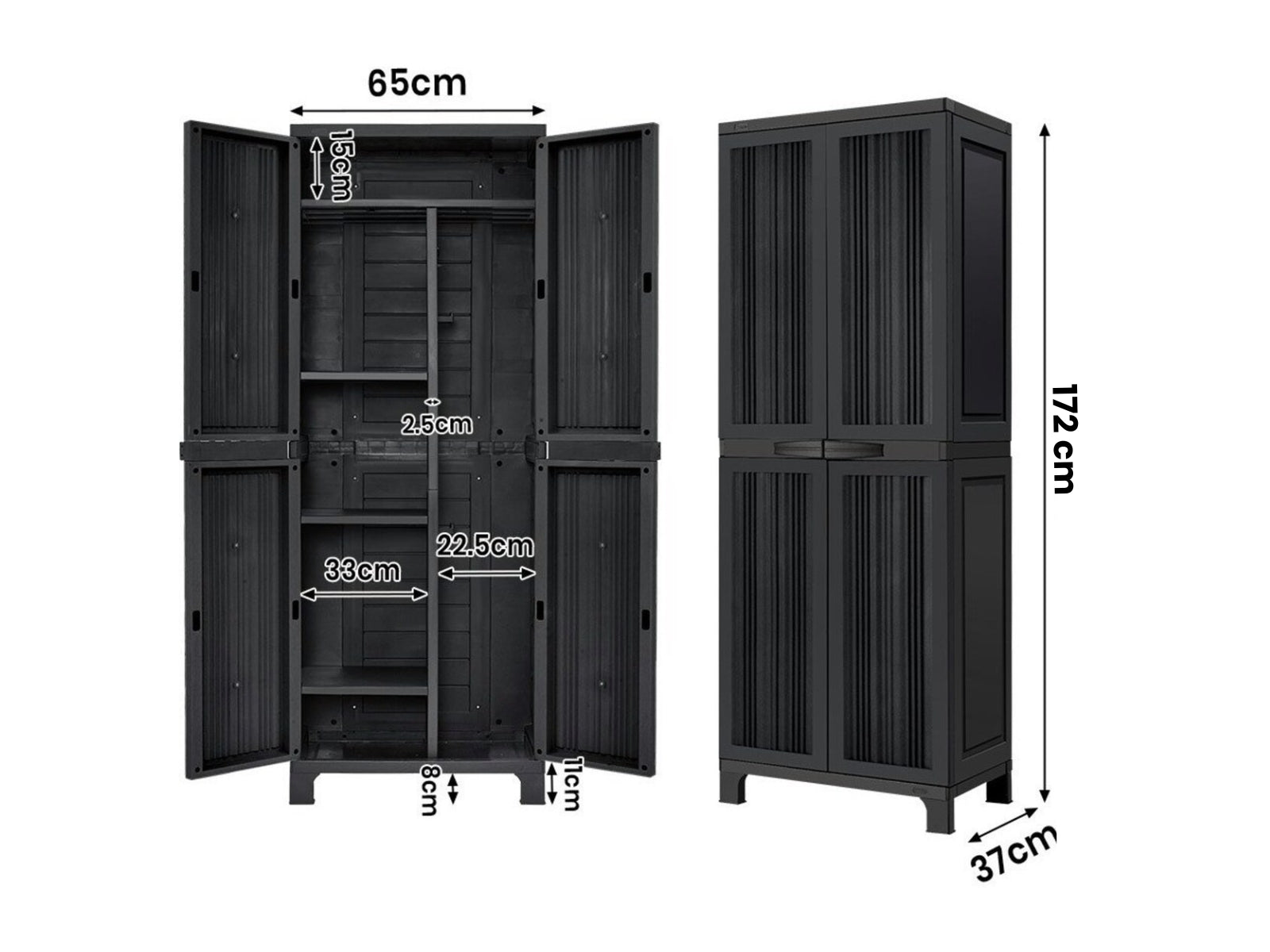 Full Outdoor Storage Cabinet Pr7071 Storage Cabinets Nz Depot 9 - Nz Depot