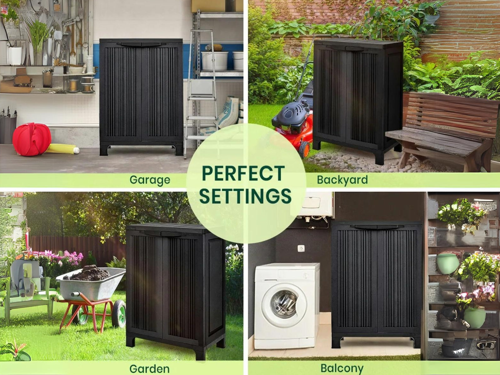 Half Outdoor Storage Cabinet Pr7067 Storage Cabinets Nz Depot 8 - Nz Depot