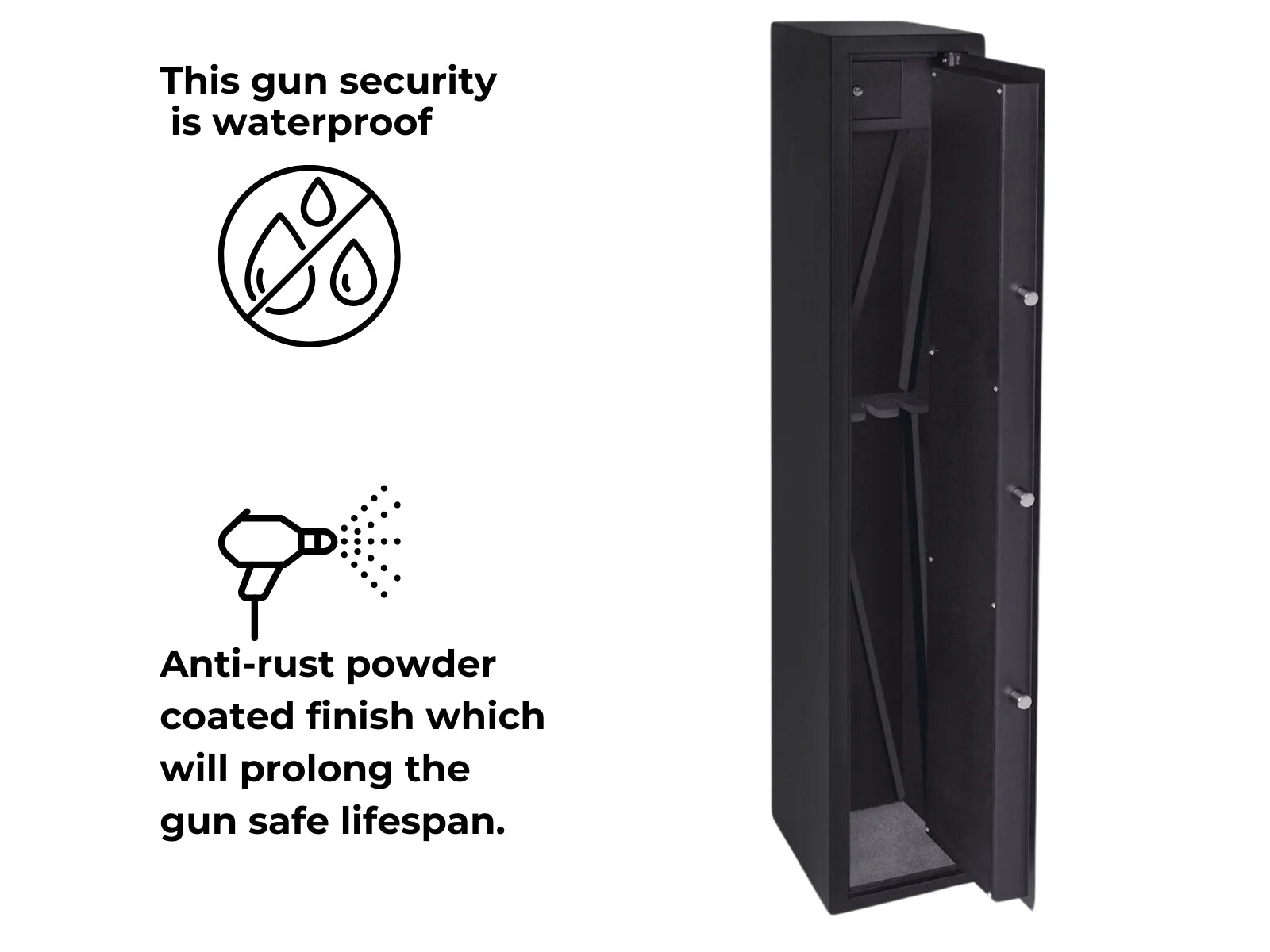 New Gun Safe Cabinet 3 Guns PR65641 Gun Safe NZ DEPOT 5