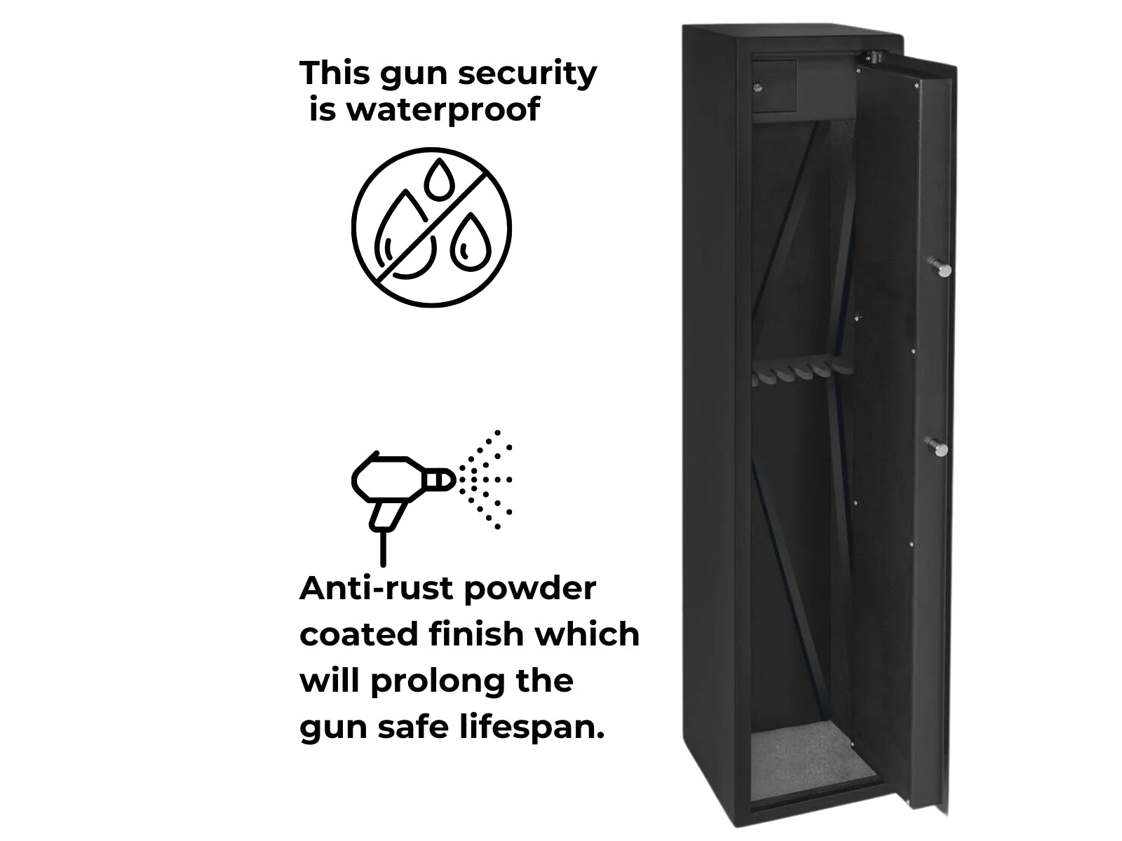 New Gun Safe Cabinet 5 Guns Pr65642 Gun Safe Nz Depot 4 1 - Nz Depot