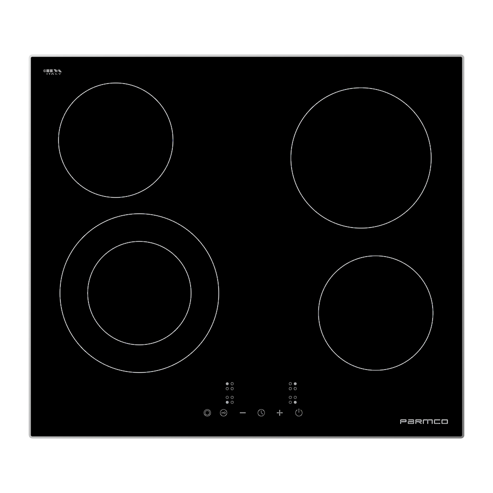 Parmco 600Mm Ceramic Aluminium Frame, 4 Element Cooktop  I  Series 3 - Nzdepot