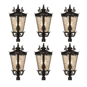 Vintage Lantern 6X 71.2cm Wall Lamp Modern Aluminum & Glass Wall Light Classic Outdoor Sconce Decorative Exterior Lighting, Home & Living, Lighting, Indoor Lights, Lamps, ,  - NZ DEPOT 1