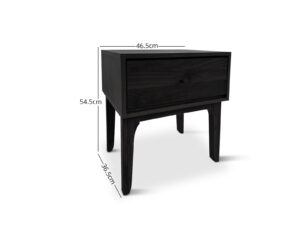 Samuel Bedside Black Pr65056 Bedside Table Nz Depot - Nz Depot