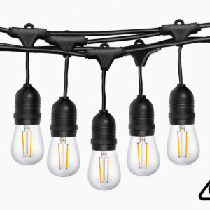 Suspended socket festoon light S14 12M LED