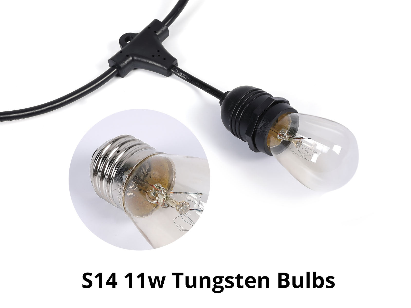 Suspended Socket Festoon Light S14 12M Tungsten Pr65489 Festoon Lights Nz Depot 4 - Nz Depot