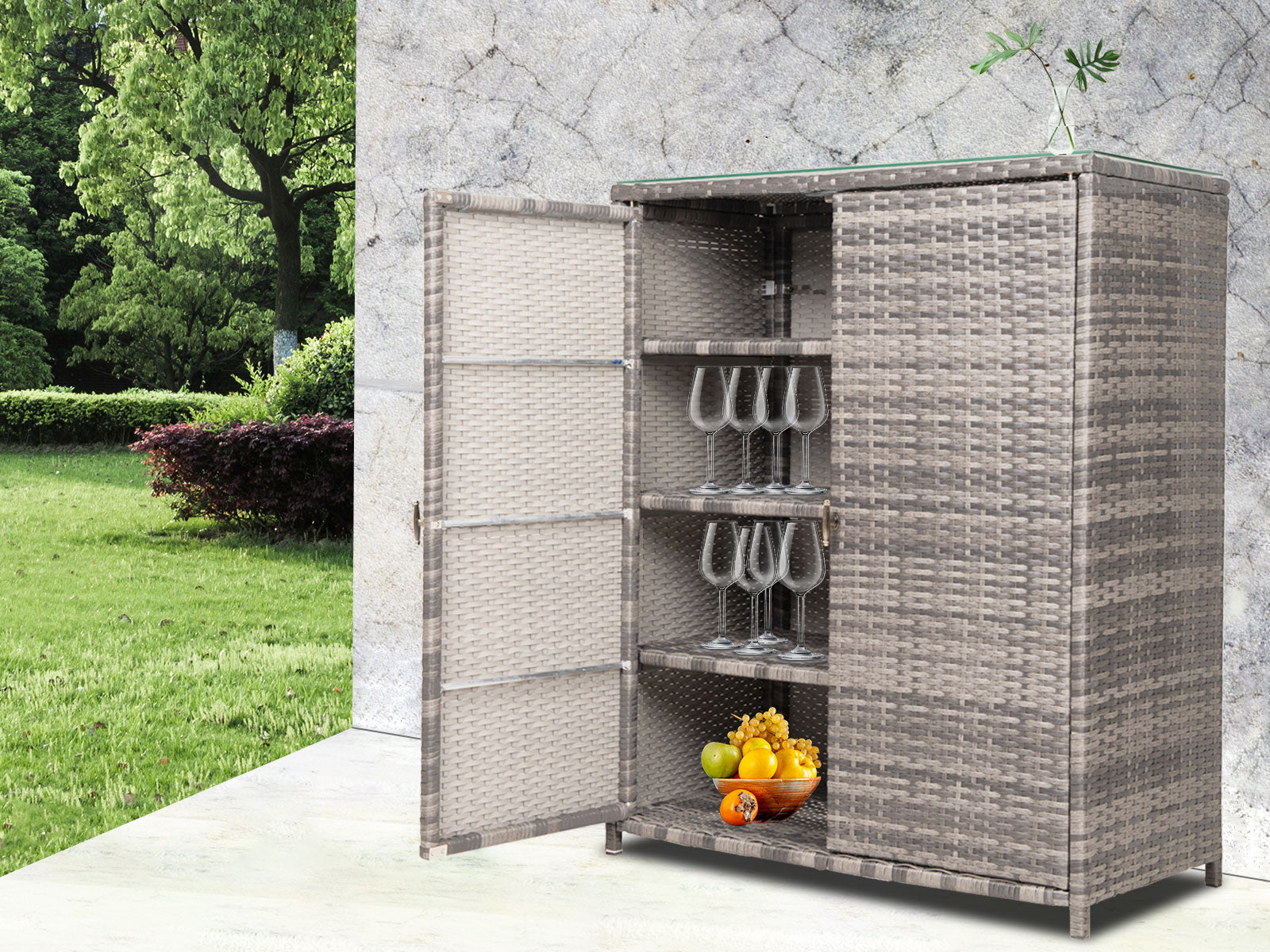 Vicenza Outdoor Storage Pr8809 Storage Cabinets Nz Depot 9 - Nz Depot