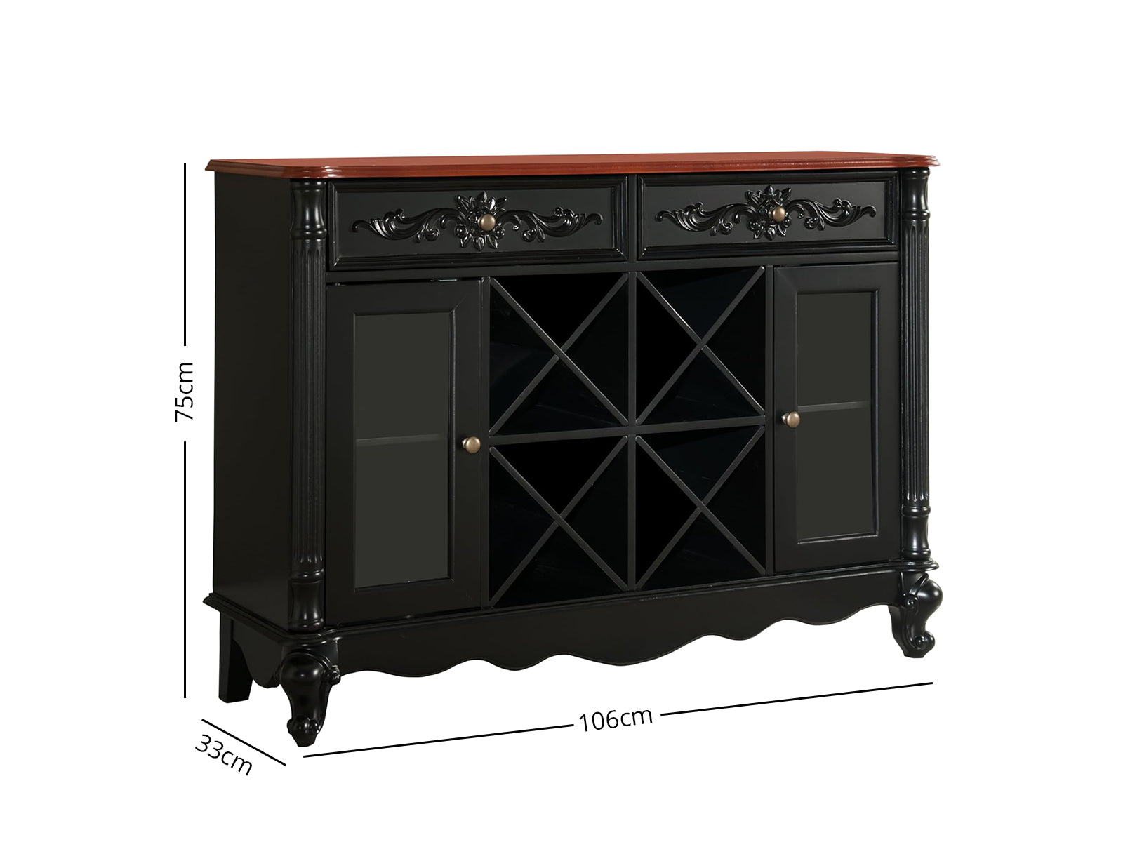 Buffet Server Wine Cabinet Console Table PR65757 Console Tables NZ DEPOT 5