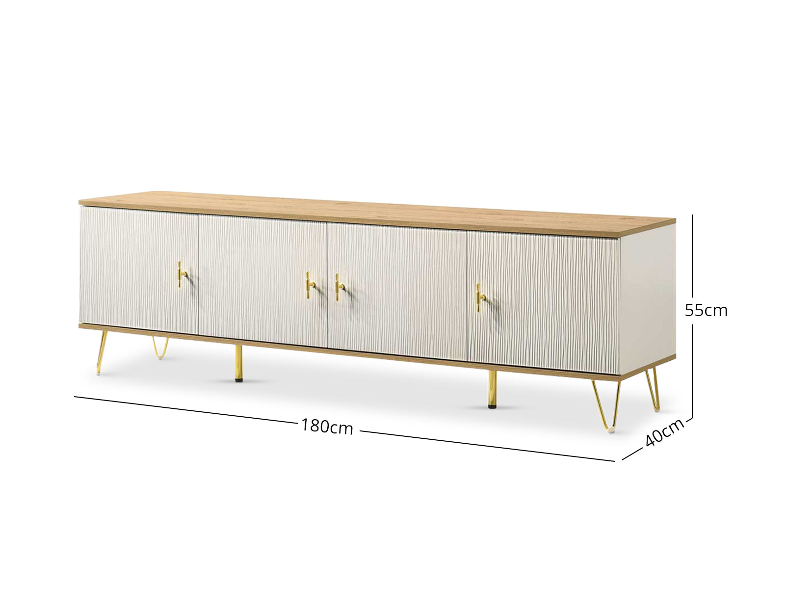 Lilium TV Stand 1.8M PR65059 Entertainment Units NZ DEPOT 3