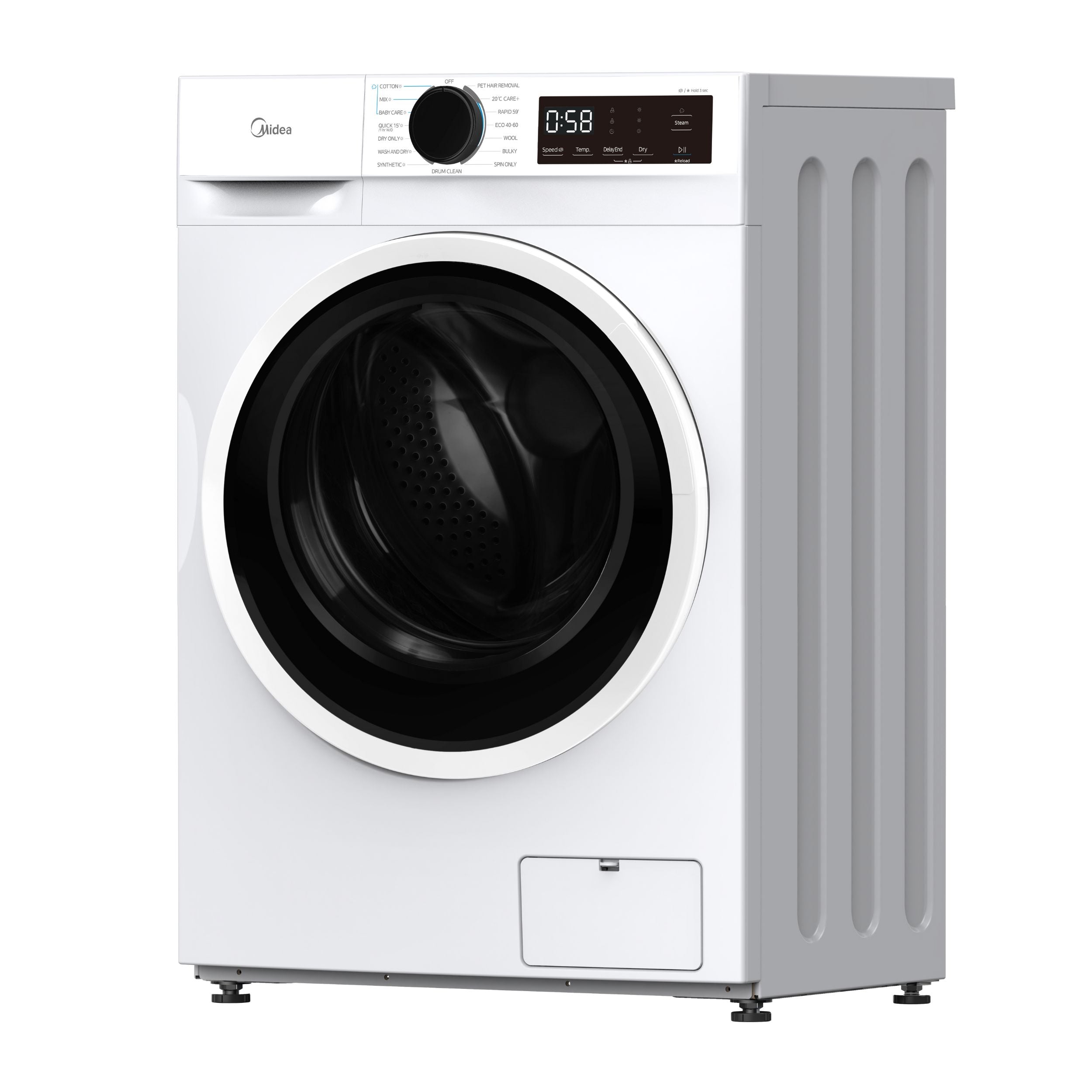 Midea 8KG Wash/5KG Dryer Front Load Combo Two In One - Combos - MFA01D80B/W-AU-2 - NZ DEPOT