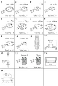 Overhaul kit Overhaul kit Industrial Valves 027F0705