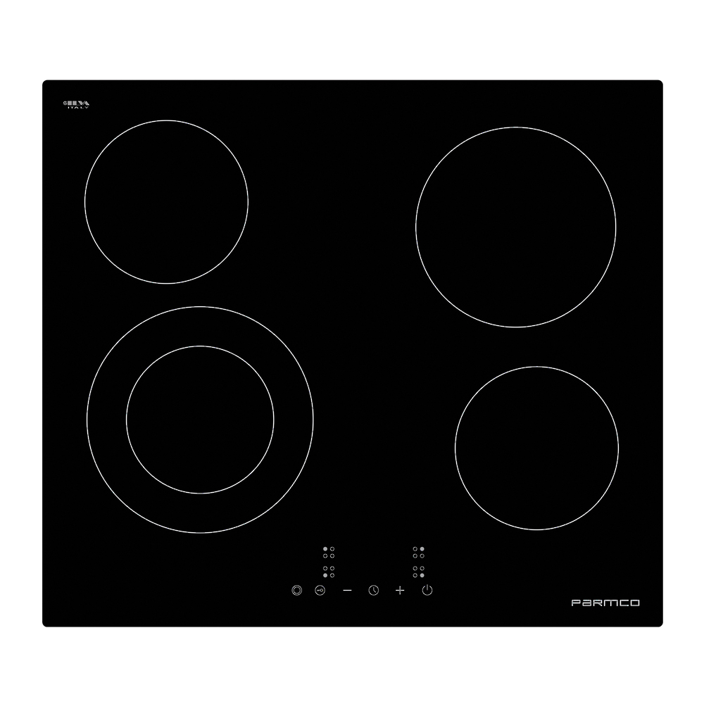 Parmco 600mm, Ceramic, Black, 4 Element Cooktop  I  Series 3 - NZDEPOT