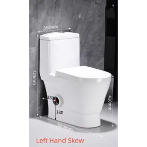 Toilet Suite - One Piece Skew -  Left Hand Trap, Suite - NZ DEPOT