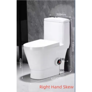 Toilet Suite - One Piece  Skew - Right Hand Trap, Suite - NZ DEPOT