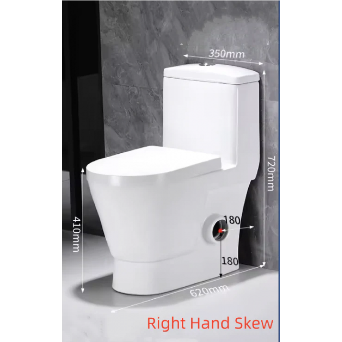 Toilet Suite - One Piece  Skew - Right Hand Trap, Suite - NZ DEPOT