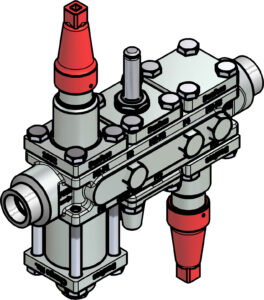 Valve station ICF 20 6 4 20 mm Connection standard ASME B 16.11 Industrial Valves 027L3124