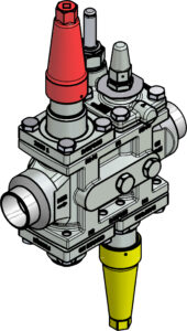 Valve station ICF 25 4 10RB 32 mm Connection standard ASME B 16.11 Industrial Valves 027L4087