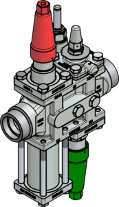 Valve station ICF 25 4 18 40 mm Connection standard ASME B 16.11 Industrial Valves 027L4138