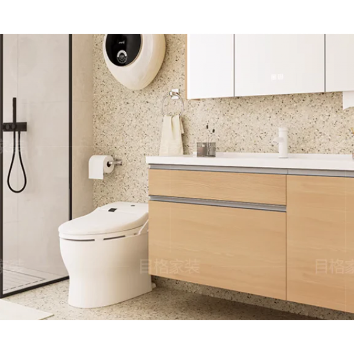 Vanity Multiple Plywood Vanity in Wooden Color 100 Water Proof M900 Wooden Wall Hung NZ DEPOT 4