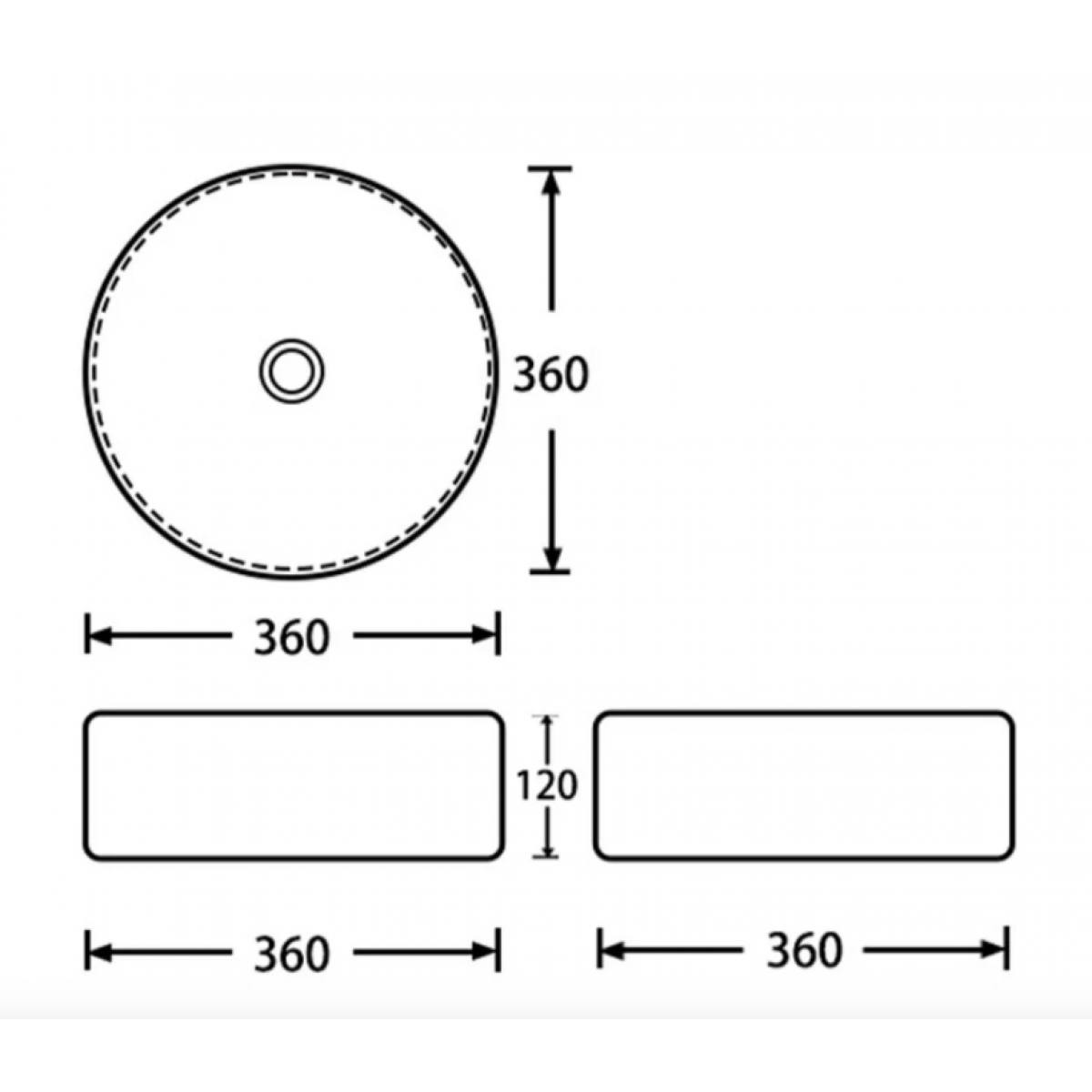 Counter Top Ceramic Basin 2616 2616 Counter Top Basin NZ DEPOT 1