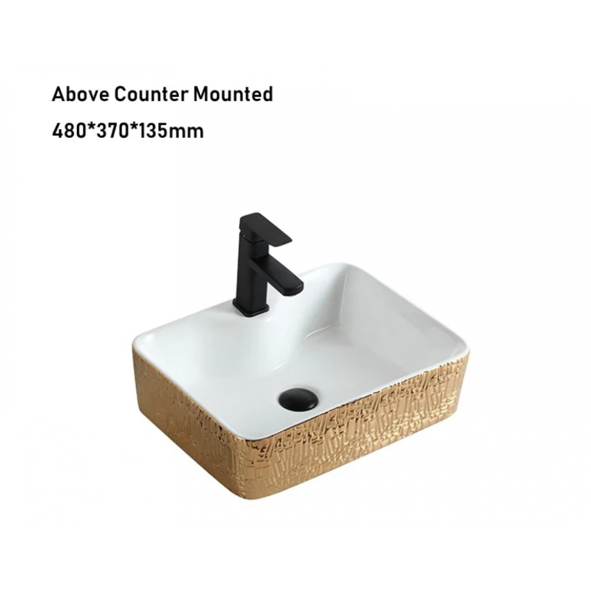 Counter Top Ceramic Basin A01 - Golden, Counter Top Basin - NZ DEPOT