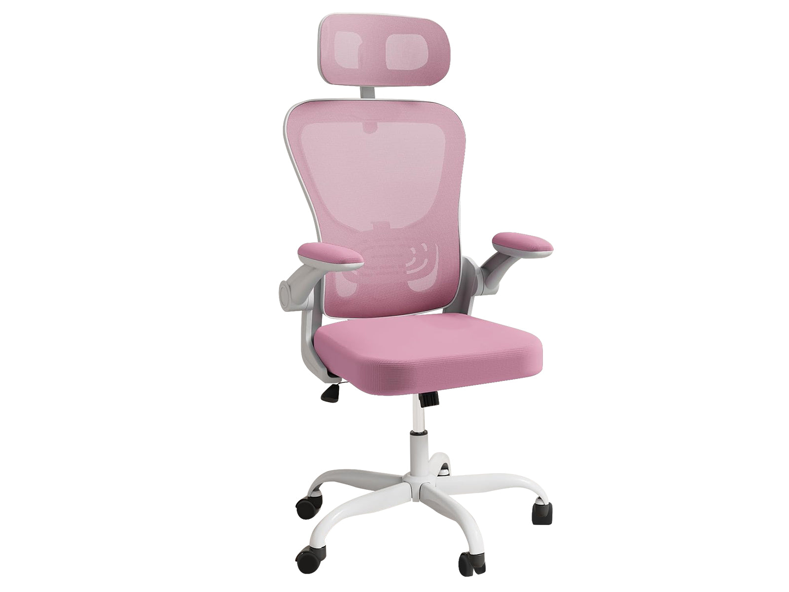 Molina Mesh Task Chair White+Pink