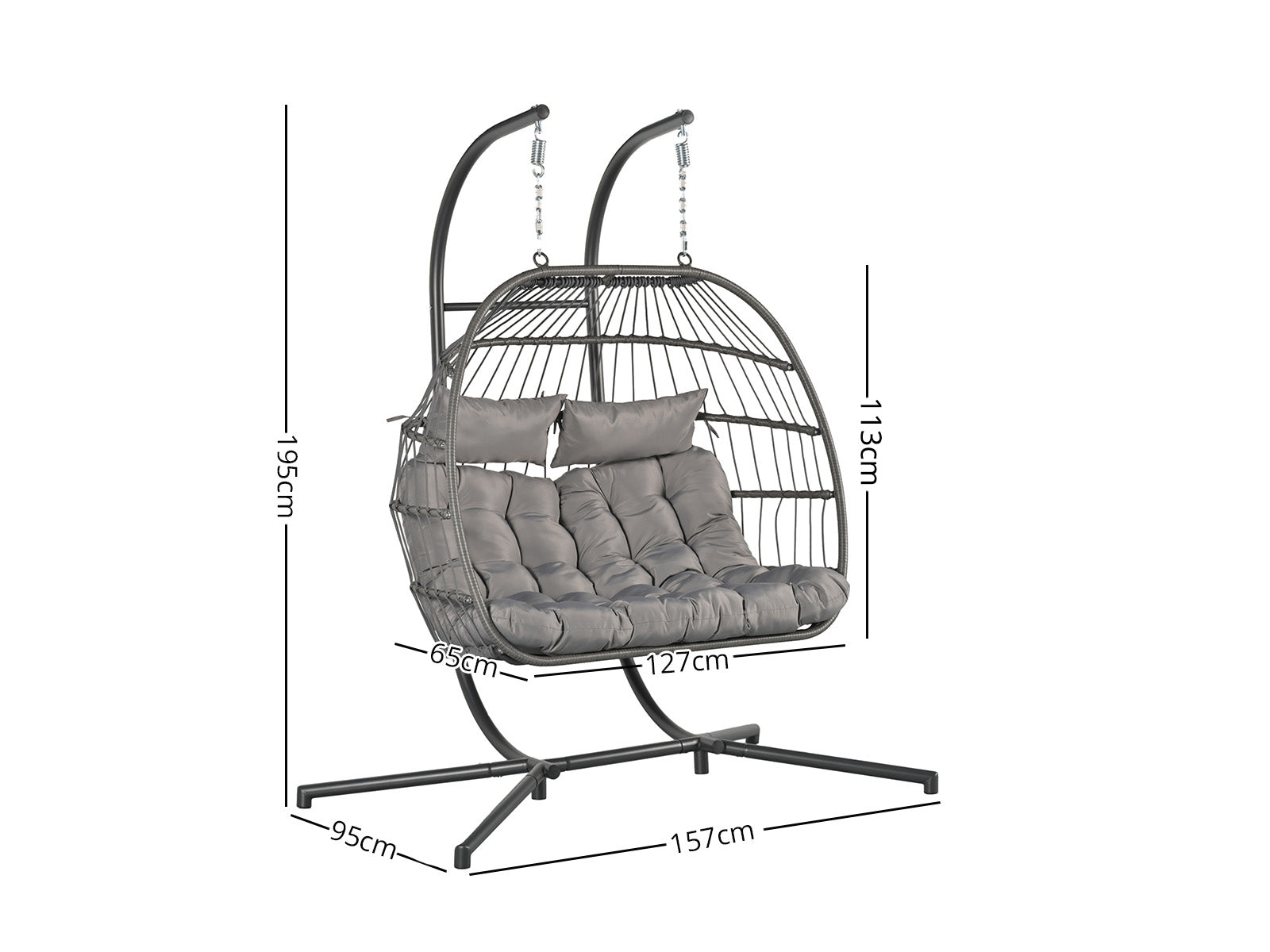 DS Pigato Egg Chair Double PR11457 Outdoor Furniture NZ DEPOT 7