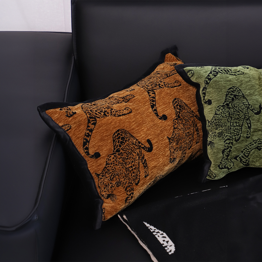 SOGA 2X 30cm Throw Pillow Dark Brown Leopard Lumbar Decorative Cushion for Living Room, Furniture, Living Room Furniture, Occasional Chairs, , ,  - NZ DEPOT 3